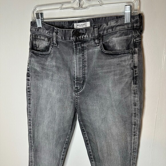 Moussy Vintage Carmel Rebirth Skinny Hi in Grey High Rise Size 29 - Picture 7 of 10